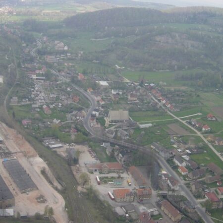 Wojcieszów z lotu ptaka