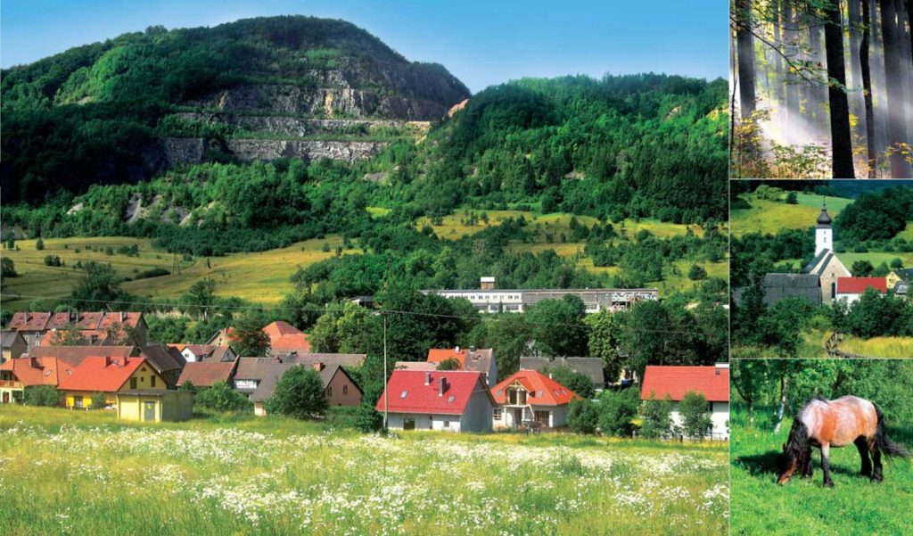 Widok na Wojcieszów i górę Miłek